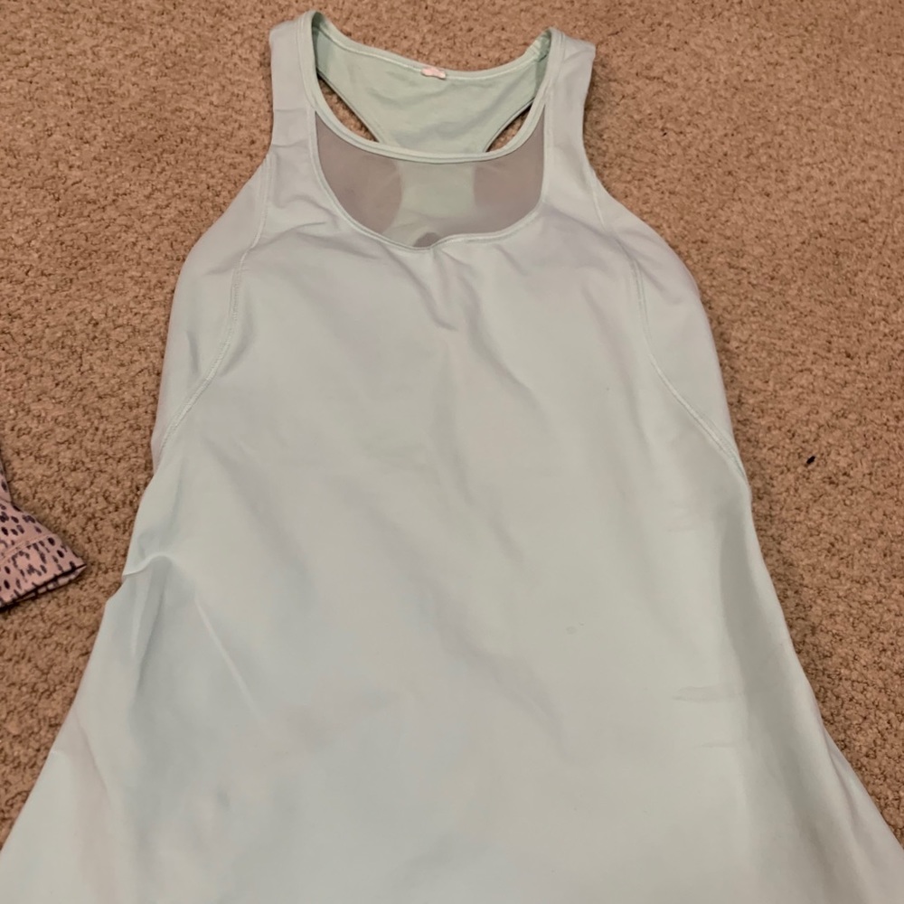 Sports tank. Mint green